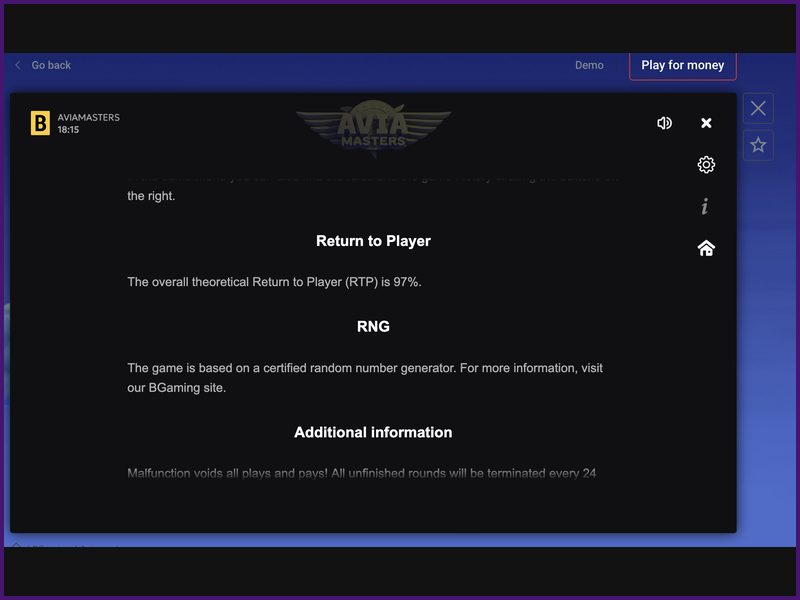 Отличительные особенности игры Aviamasters