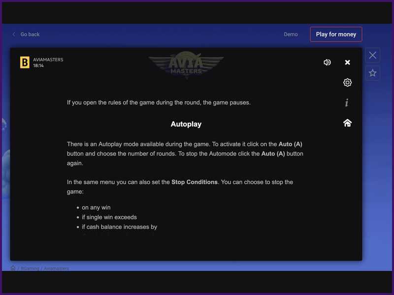Высокий RTP в игре Aviamasters