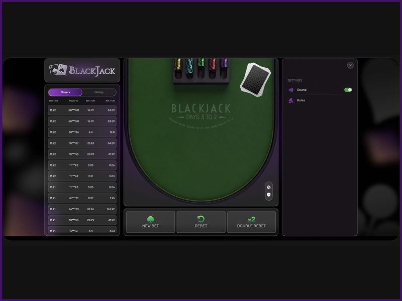 Internet connection quality at BlackJack