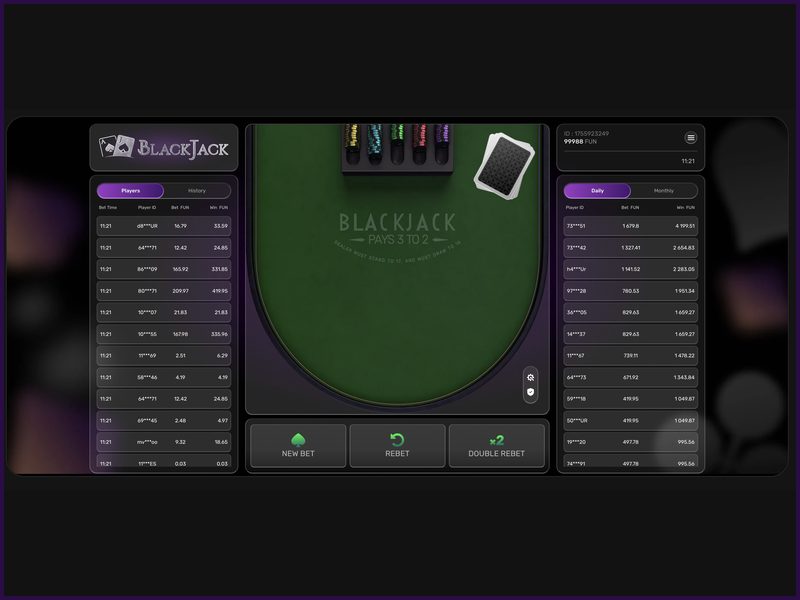 Demo Mode in Blackjack