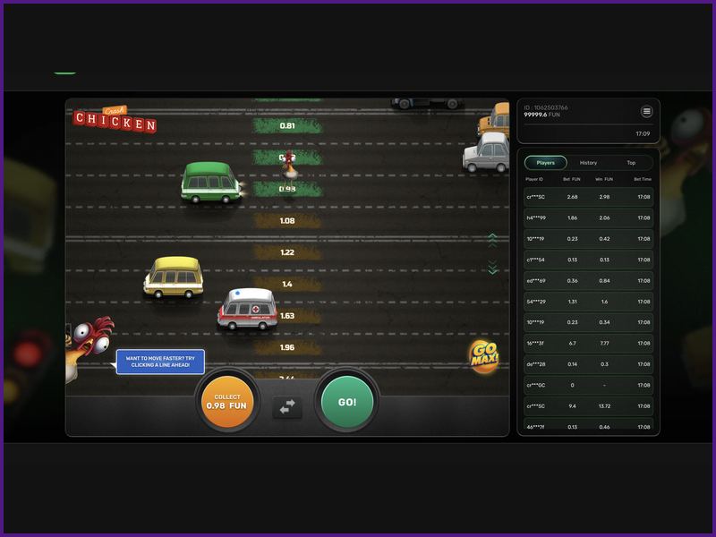 The core mechanics and concept of Chicken Crash