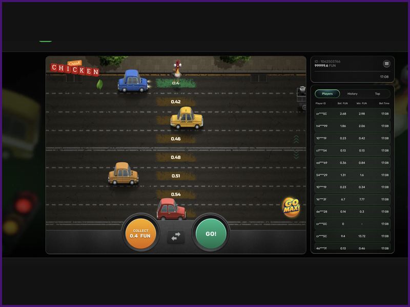 Fairness and Security in Chicken Crash