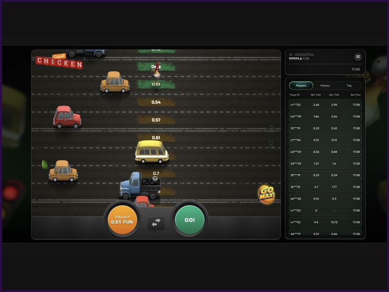 What is the game Chicken Crash?