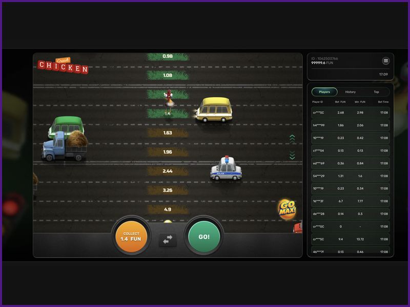 Difficulty and Risk Levels in Chicken Crash