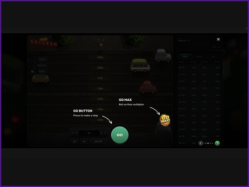 Range of multipliers and probability of a crash