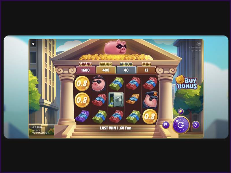 Mode démo du jeu Gangsta Piggy