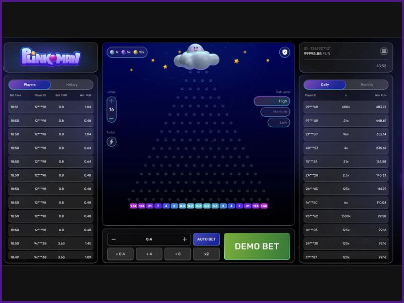 Switching to real-money play on Plinkoman