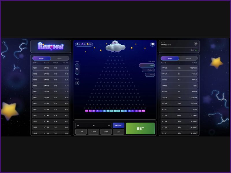 Review the Plinkoman rules before starting the game