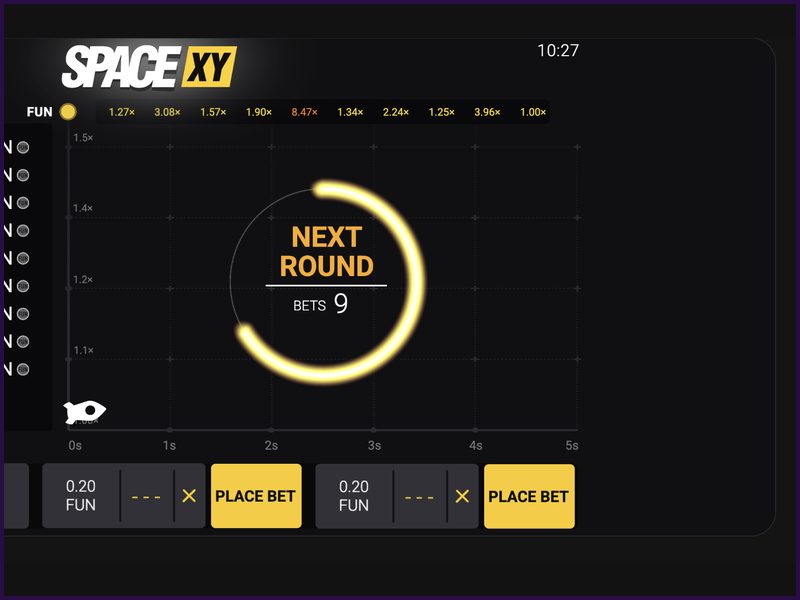 Bonus features in the game Space XY