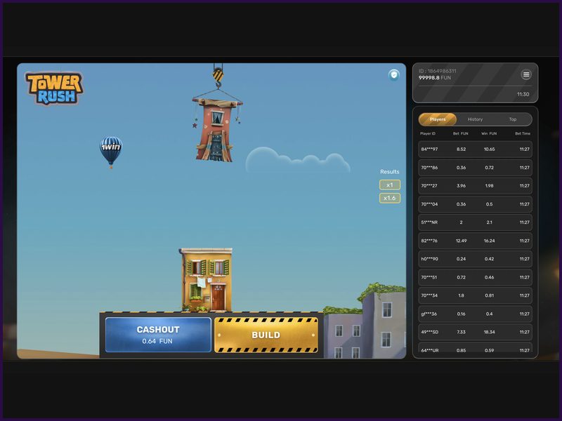 What does the RTP rate mean in Tower Rush?