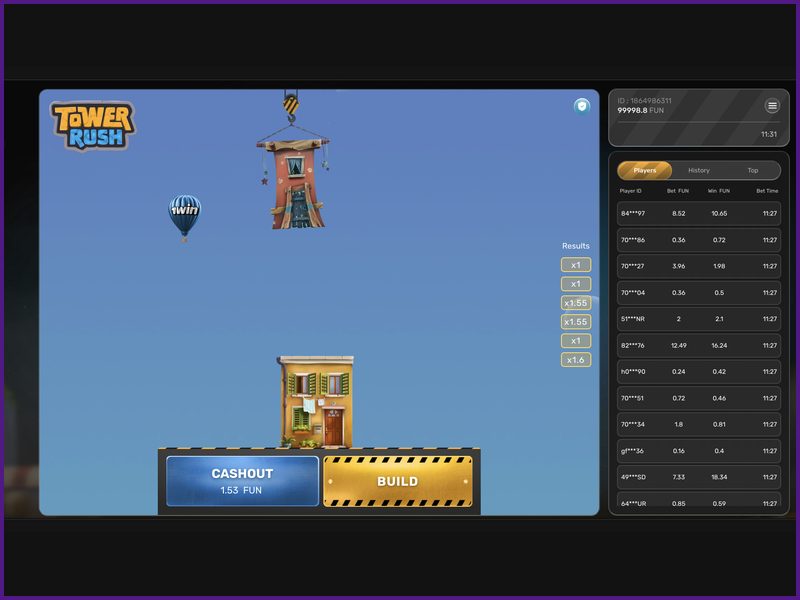 Play Tower Rush for real money