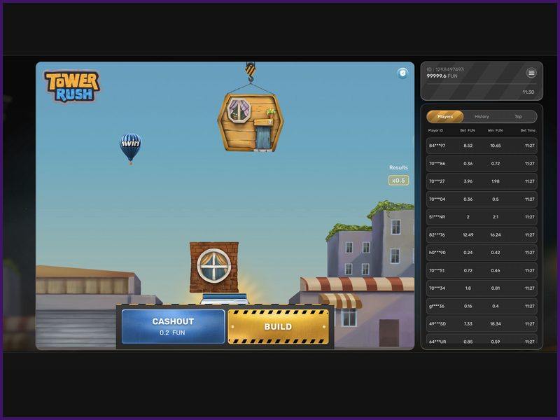 Simple interface and controls in Tower Rush